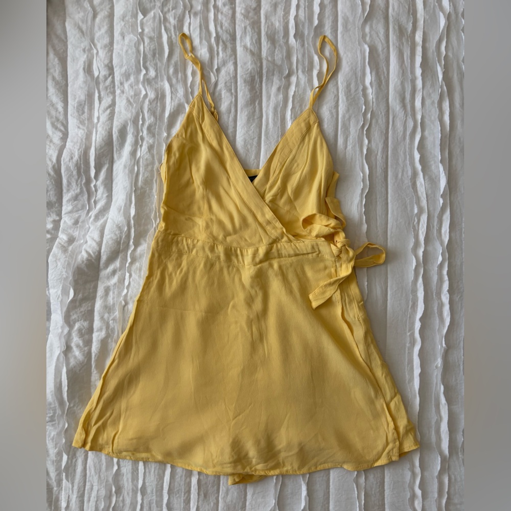 Yellow Wrap Romper